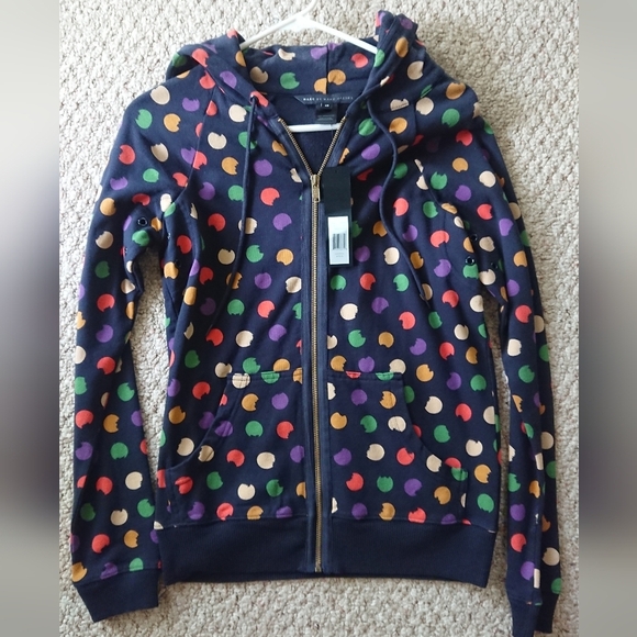 Marc by Marc Jacobs Normandy navy blue & multi color jacket with hoodie size XS - Picture 2 of 13